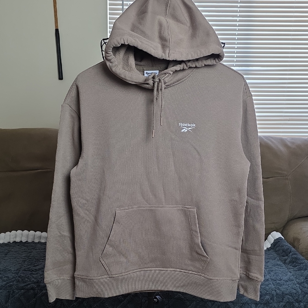 Reebok Taupe Hoodie Womens Size Large (Elena #4)